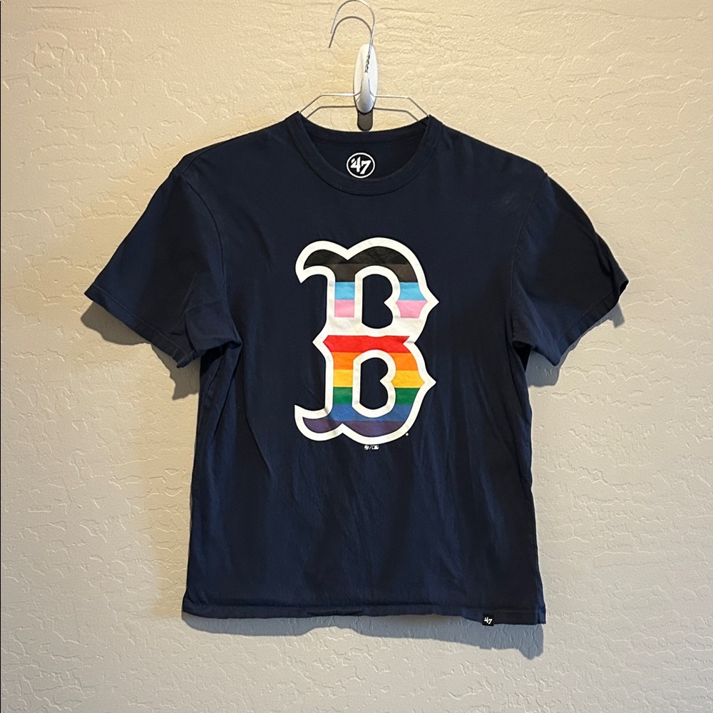 47 BOSTON red sox Navy Multicolor Logo T-Shirt